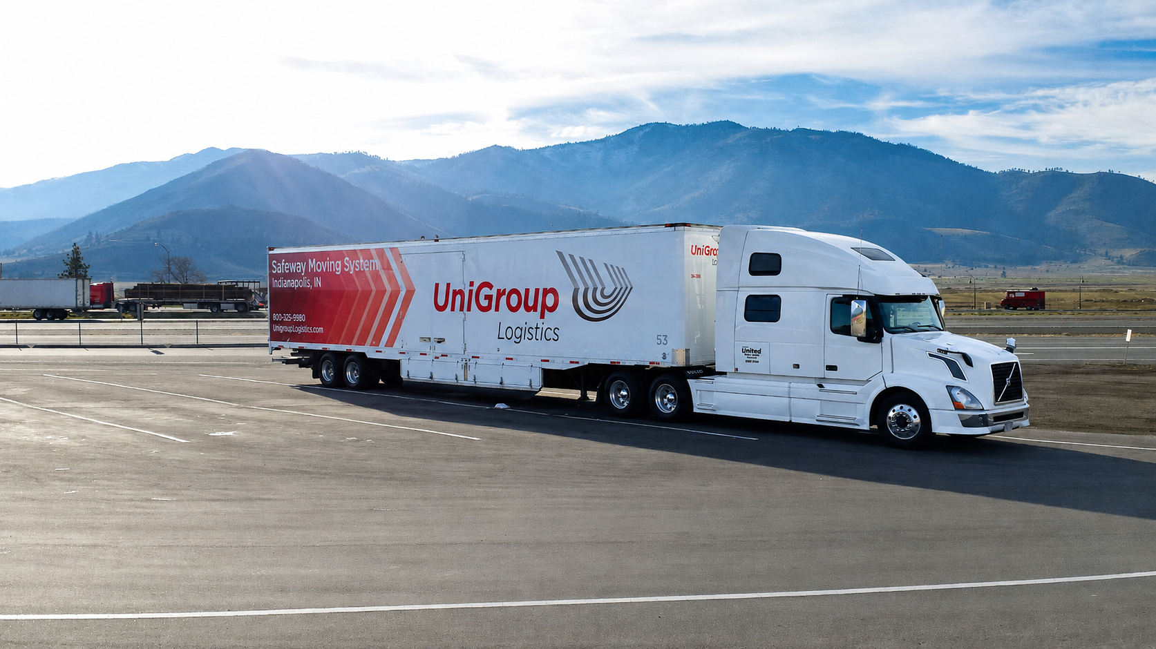 Safeway truck on the road